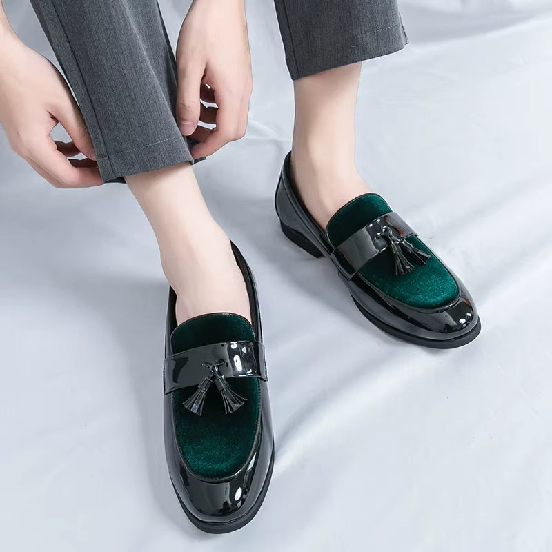 Bellavetro Velvet Tassel Loafers - Imagen 5