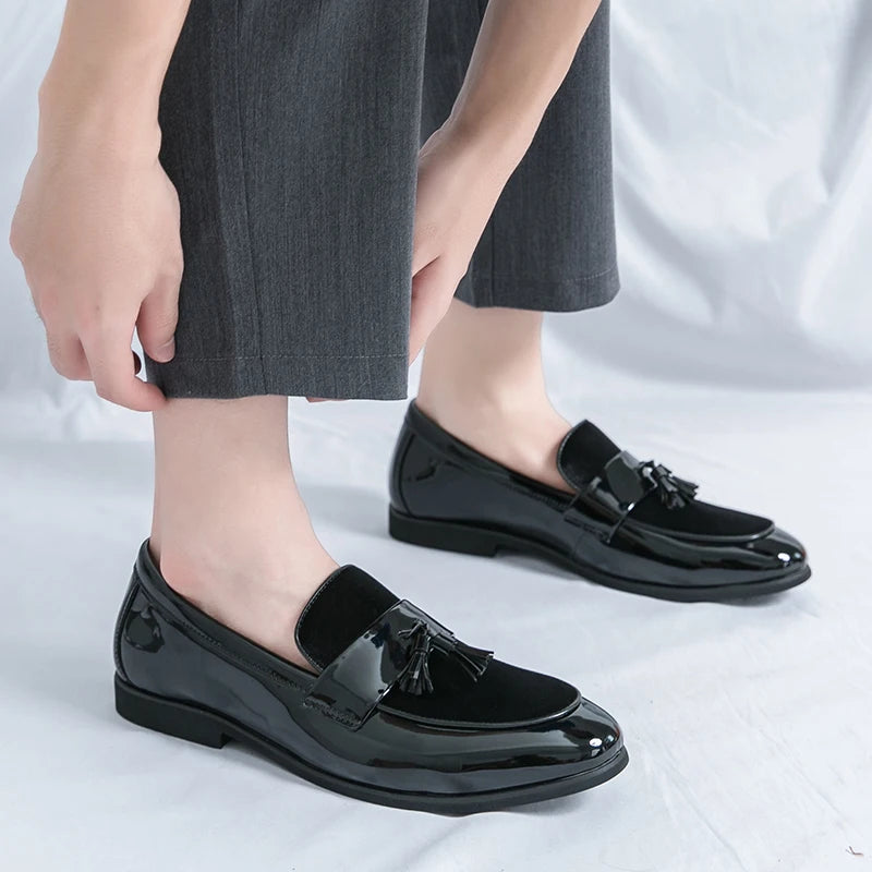 Bellavetro Velvet Tassel Loafers - Imagen 7